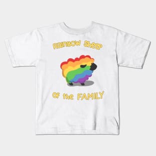 Rainbow sheep of the family Kids T-Shirt